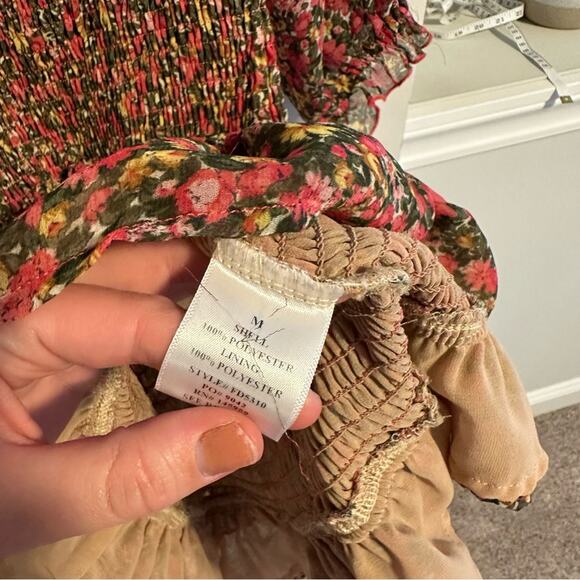 Tuckernuck Dress Forum Los Angeles Pink Floral Smocked Mini Dress Medium - Picture 8 of 11